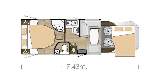 Distribución Interior Tessoro 496