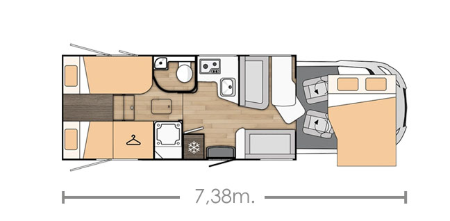 Distribución Interior Tessoro 463